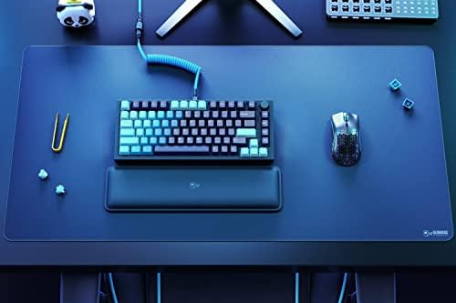 Шапки Glorious GPBT Небесната Ice Keycaps - Комплект от 114 клавиши премиум-клас черешово профил с ярко синьо и тъмно синьо градиентным дизайн - Издръжлив, четене, съвместима с модели GMMK и стандартни клавиатура