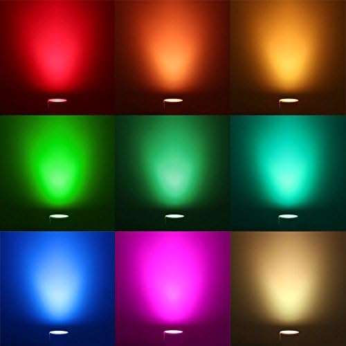Led лампа TORCHSTAR AC86V-264V 4 W RGB + WW GU10 -Светодиодна лампа, като цвета RGB + Топъл бял, ъгъл на лъча 120 градуса - Съвместима с контролер RGB и контролери WiFi LED