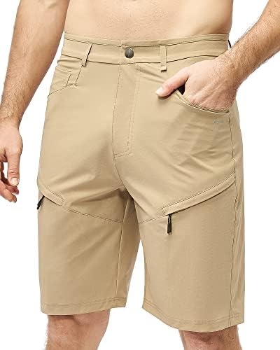 Мъжки къси панталони-Карго MELOO за Разходки - бързо съхнещи Ежедневни Панталони За Голф игрище На Открито С Джобове за Катерене, Риболов и Пътешествия