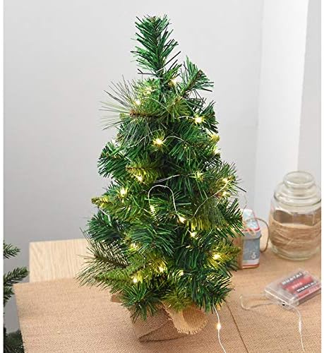 ZAMTAC Aqumotic Led поставка за Коледно 12'/18'/23' Домашна фалшива коледно дърво Реколта зелени led светлини за Коледно Кошмарът Преди - (Цвят: 60 см)