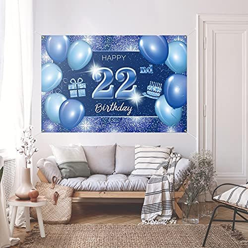 От 18–Ти Рожден Ден на Фона на Банер Декор в Синята Точка С Пайети 18 Години Тематична Украса за Парти в чест на рождения Ден на за Момчета И Момичета Аксесоари