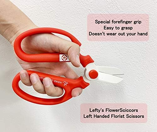 Ножица за цветя Lefty's Hand Creation F-170 Червен/Ножици за Цветарите-Левичари