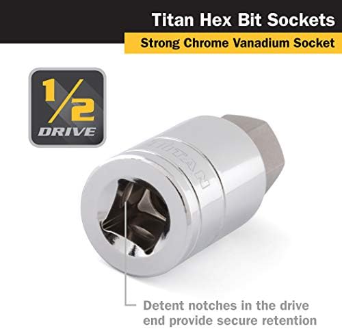 Titan Tools - Гнездо за шестоъгълни бита 1/2 Dr. 17 mm (15617)