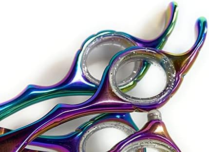Комплект Ножици за подстригване на коса Rainbow Серия Fanatic Pro, Японската Стомана, Ръчно изработени