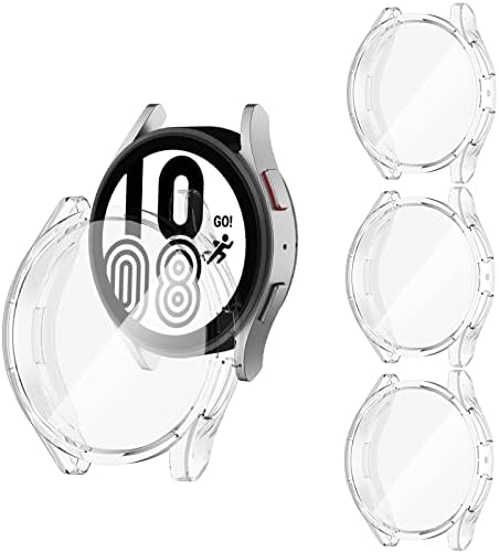 Защитен калъф Wanme за Samsung Galaxy Watch 5 / Galaxy Watch 4 40 мм, [4 опаковки] Универсален защитен калъф от мек TPU за Galaxy Watch 5 40 мм / Galaxy Watch 4 40 мм (4 опаковки A, 40 мм)