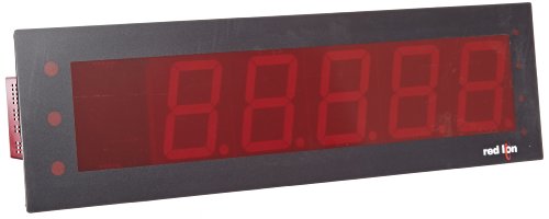Red Lion EPAX Червен сверхбольшой led дисплей за аналогови модули MPAX, 5 Цифри, размер на буквите 4 инча, 85-250 В променлив ток, 50/60 Hz