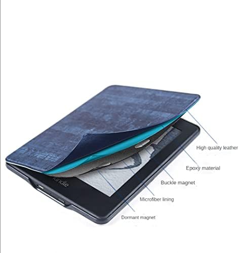 Калъф, съвместим с Kindle Изцяло Нов 10-то поколение 2019 г., защитен калъф за таблет Smart E-Reader Shell от изкуствена кожа с автоматична функция за събуждане / сън и магнитна закопчалка