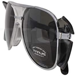 TITUS G77 Премия Метални Рамки Aviator Z87 +, Z87.1 Предпазни Очила Със Странична Щит на Мотоциклетни Очила За стрелба с точка, Одобрени от ANSI CE
