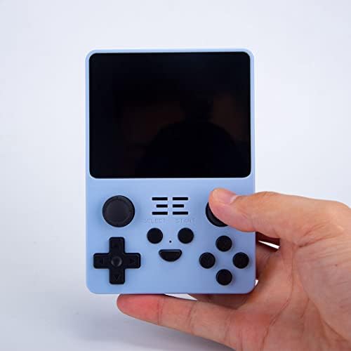 Преносима игрова конзола Powkiddy RGB20S в Ретро стил с вградени игри (128 gb 20000 игри син цвят)