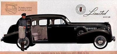Лимузина Buick 1937 година на издаване - Рекламен Магнит за реклама