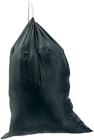 M& S Premium Gifts Сверхпрочная Найлонова чанта за дрехи - Кошница за дрехи с завязками - стоки от първа необходимост за дома и на колежа, Черен (29 x 40)