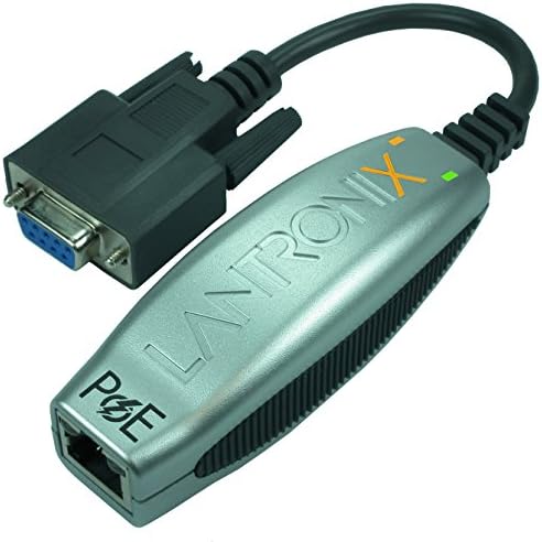 Lantronix Compact - Защитен сериен порт с 1 порт (RS232/ RS422/ RS485) за свързване към сървъра устройства IP Ethernet; До 256-битово криптиране AES; Захранване през Ethernet (PoE) 802.3 AF