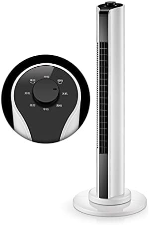 ISOBU LILIANG - Led кула вентилатор, таймер за кодиране на 1-15 часа, тихо колебание 80 ° c, 3 скорости, Мини-fan охлаждане, Бял външен вентилатор 90 см цвят: ръчно) BMZDLFJ-1 (цвят: ръчно)