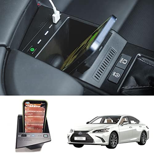 Безжично зарядно устройство за Lexus ES ES300H ES35H ES200 ES260 2019 2020 2021 Обновяване на аксесоари за интериора, бързо зареждане