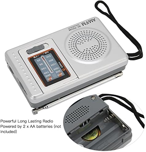 Преносимо радио, DSP чип AM FM Транзисторное радио с вграден високоговорител, Предназначен за по-възрастните хора, просто за употреба, за дома, пътувания, забавление, работа в извънредни ситуации