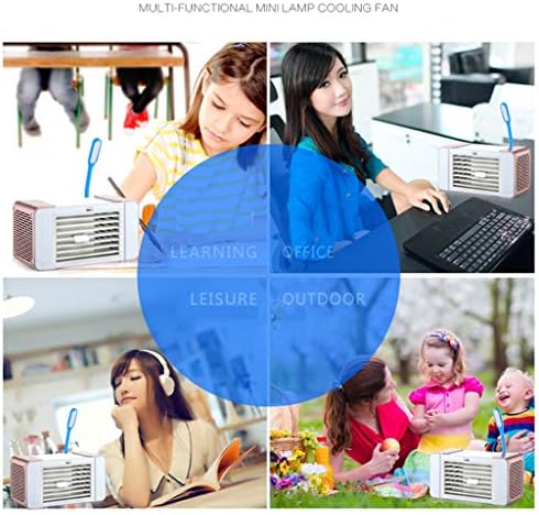 Вентилатор за Климатик LOVEPET, Мини-хладен Въздух, Настолна Лампа, Изключително Безшумен, Mini USB Fan, 185x88x10 см