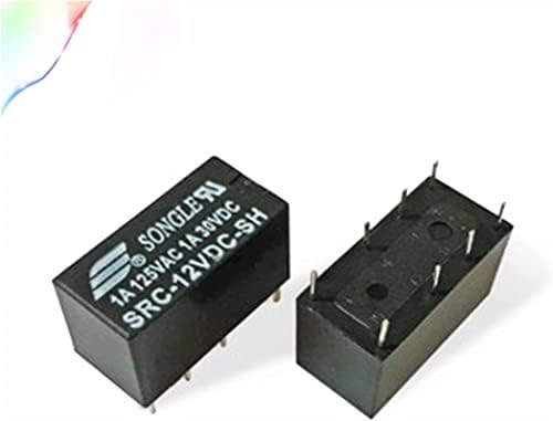 Реле SHUBIAO 5 бр. реле SRC-05VDC-SH SRC-12VDC-SH SRC-24VDC-SH 5 В 12 В 24 В 8 контакти на реле (Размер: SRC 12VDC SH)