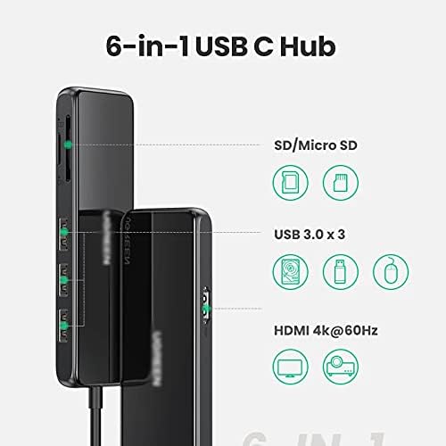 HGVVNM C USB ХЪБ 4K @ 60Hz/30Hz Type-C за HDMI и Няколко USB 3.0 USB Адаптер-C 3.1 Ивица на Порта Type-C hub