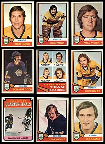 1974-75 Печели Лос Анджелис Кингс В екипа на сет Лос Анджелис Кингс - Хокей (сет) VG/БИВШ Кингс - Хокей на лед
