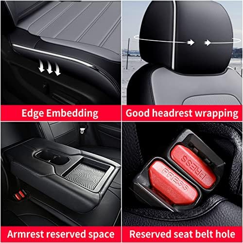 Калъфи за автомобилни седалки DISUTOGO са Подходящи за Honda CRV 2017-2022 Седалките Пълен Комплект От Изкуствена Кожа Водоустойчив Защита на Автомобил Съвместима въздушна Възглавница за Кола, Аксесоари за интериор