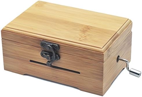 Wingostore - 30 Бележки, Ръчно Музикална ковчег с меден механизъм, направи си сам, Направи си колекция от музикални инструменти (с бамбукова кутия)
