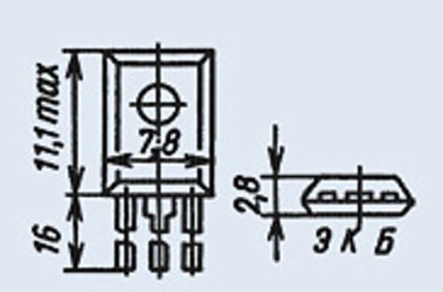 KT969A аналогов транзистор BF469 един силициев на СССР, на 10 бр.