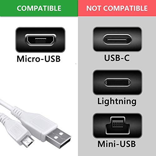 SapplySource 3,3 фута Бял Кабел на Зарядно устройство Micro USB за Kindle 3 3-то поколение D00901, Voyage