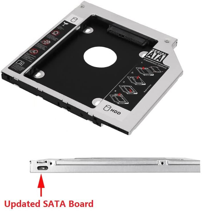 NIGUDEYANG SATA 2nd 2,5 Твърд диск, SSD HDD Рамка Caddy Рамка Тава за Lenovo IdeaPad В50-80 110-14ISK 320-14ISK