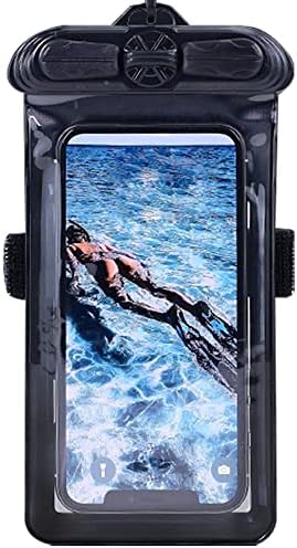 Калъф за телефон Vaxson черно, съвместим с водоустойчив калъф Hisense F40 Dry Bag [без защитни фолиа]