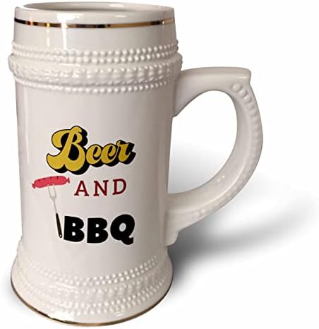 3. Създаване на творческа и уникално изображение барбекю и текст за бира и барбекю - чаша за пържола на 22 унция (stn-364403-1)