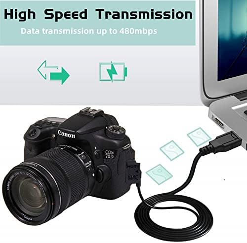 SLLEA 3,3 фута USB Mini-8pin Кабел за синхронизация на данни Кабел за Камера Insignia 12 Mp NS-DSC1112 A DSC1112S