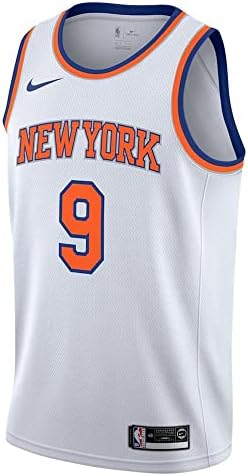 Найки RJ Barrett New York Knicks NBA Boys Младежка тениска 8-20 Blue Icon Edition Swingman