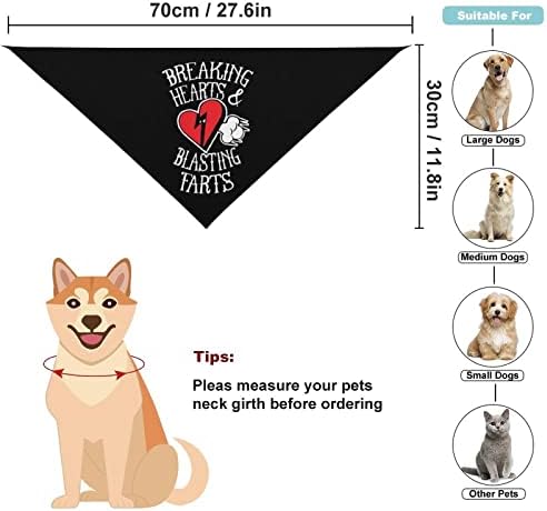 Разбивающие на Сърцето и Пукающие Газове Кърпи за Кучета, Триъгълен Шал За Домашни Любимци, Прекрасни Меки Носни кърпи, Престилки, Аксесоари