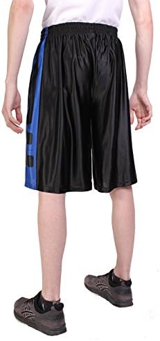 Мъжки баскетболни Дълги Мрежести къси панталони North 15 с принтом и Странични джобове (Среден размер - 5X Large)