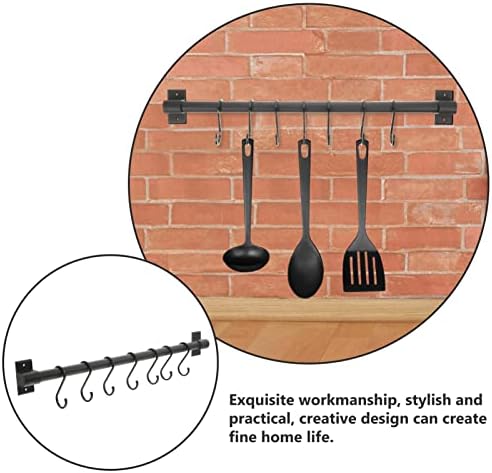 Zerodeko на Куката за Кърпи, Стойка За Кухненски инструменти и съдове, Стенни Кухненски Закачалка, Рейк, Органайзер за Захващане на Ножа, Кафеена Чаша, Поставка за Плешки, Подвесная Поставка за Саксии, Черни Куки за