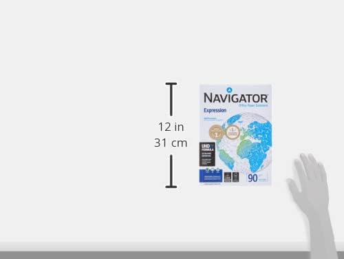 Многофункционална хартия Navigator Expression Много гладка в опаковка 90 гориво формат А4, цвят Бял Ref NEX0900024 [500 Листа]