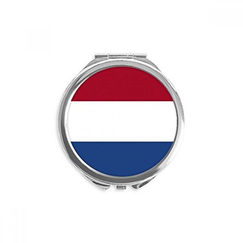 Национален Флаг На Холандия Е Държава В Европа Ръчно Компактно Огледало Кръгло Джобно Карманное Стъкло