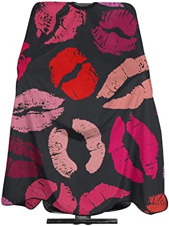 Фризьорски салон Наметало Love Lipstick участък от с Катарама за Стригане, Салонная Наметало за Мъже и Жени-Фризьори - 66 × 55