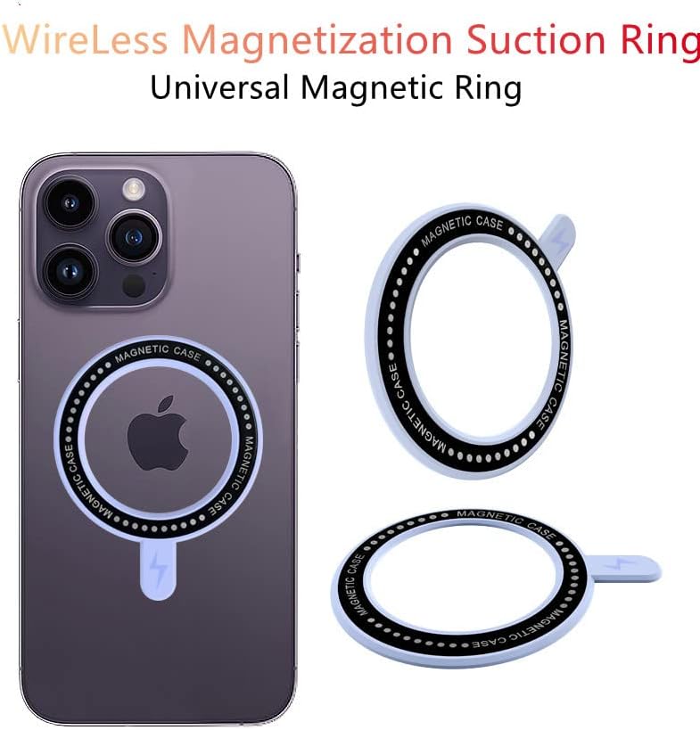 Универсално кафяви магнитен пръстен, съвместимо с MagSafe за безжично зареждане, се използва за телефоните на Apple и Android, които поддържат безжично зареждане.