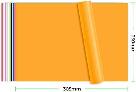 Подвижна Лигав винил, Листове лепкав винил 12 x 10 10 цвята, Комплект лепкав винил, Съвместим с повечето Резаков, за автомобилни Стикери, scrapbooking, Бродерия, аксесоари за дома