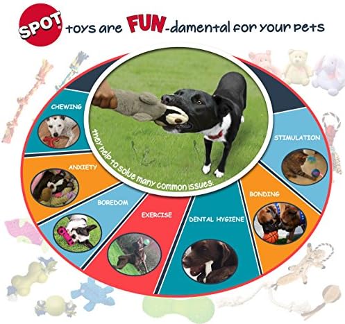 Етичен Pets 54104 Играят Здрава Гумена топка с въже, 3,25 инча, Червен