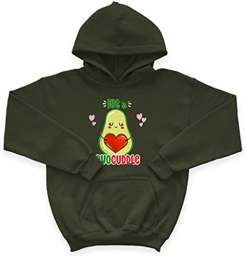 Детска hoody Let 's Avocuddle отвътре с гъба - Авокадо Kids' Hoodie - Скъпа hoody с качулка за деца