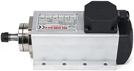 Въртящия Мотор с ЦПУ 1,5 kw/2,2 W 110/220 Комплект шпиндел с въздушно охлаждане, квадратен мотор на шпиндела въздушно охлаждане + VFD инвертор + 13 бр./компл. ER11/ER20 фреза с ЦПУ (Цвят: 2.2 KW 220 ER20)