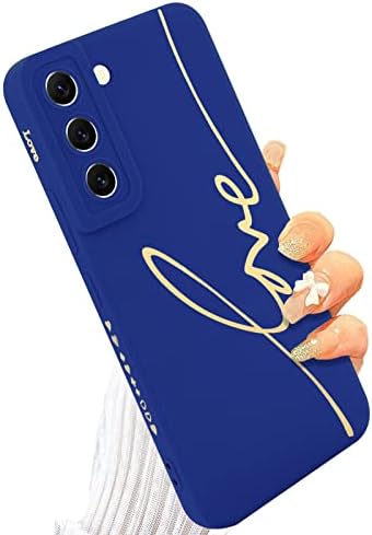Калъф MOWIME за Samsung Galaxy S22 Plus, Задната част на кутията с Привлекателен модел на Любовен писма със защита от падане на Обектива на Камерата, Защитен калъф от Мек TPU, Противоударные Калъфи за телефони със защита