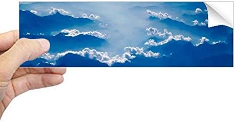DIYthinker Сиво Небе Мъгла Бели Облаци Правоъгълник Стикер Върху Бронята На Стикер На Прозореца Лаптоп