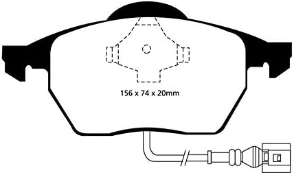 EBC Спирачки DP31330C Redstuff Керамична Спирачна блок с ниско съдържание на прах