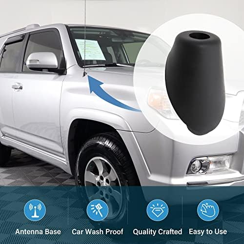 Анина 86392-35040 Антена Украшение за Toyota 4 Runner 2010 2011 2012 2013 2014 Гумена Основа Антена Рамка Автомобили Радиоантенна Определяне на Буш Topper