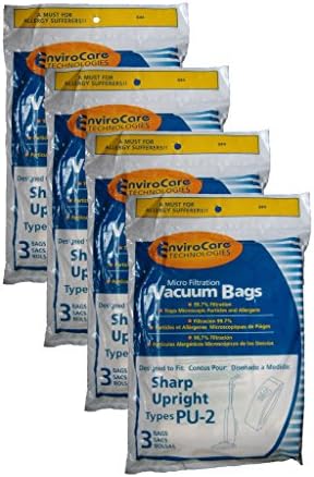 Сменяеми торбички за прах за прахосмукачка с микрофильтрацией EnviroCare, предназначени за монтаж на багажник Sharp ПУ-2