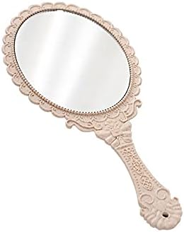 Десктоп Огледало за грим FXLYMR Beauty Mirror Ръчно Огледало, Ръчно Огледало с дръжка, Джобно