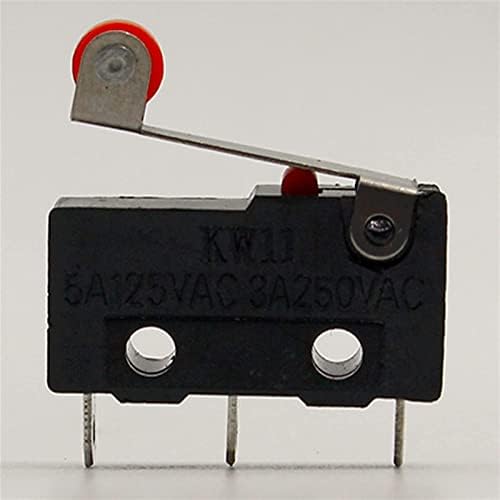 Крайния изключвател Berrysun 10 x Сачмен лост с клеммами за печатни платки Micro Limit Normal Close/Open Switch КВТ Ключове 5A (Цвят: OneColor)